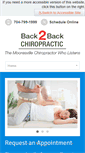 Mobile Screenshot of chiropractormooresville.com